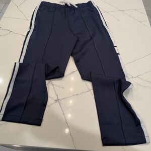 Darc Sport Dark Blue Joggers with White Stripes